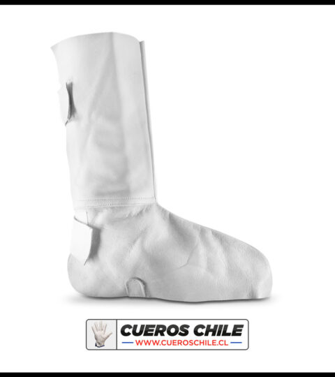 Polaina De Cuero Soldador Con Velcro Kevlar
